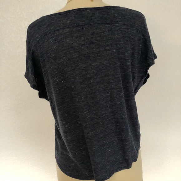 Vince Linen V-Neck T-Shirt Size S - Picture 2 of 4